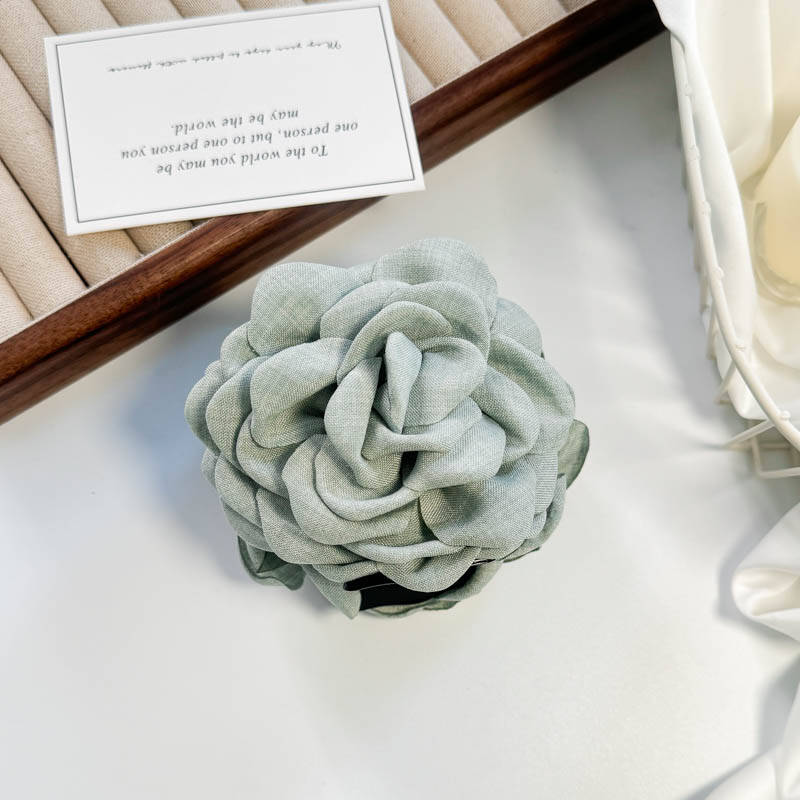 Fabric Wers Large Claws Women's New Sweet Shark Clip French Wer Haripins Elegant Hair Accessories Solid Color