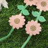 Soft Knitted Flower Hairband Adjustable Headwrap For Sensitive Scalp Beach Wedding Or Daily Use