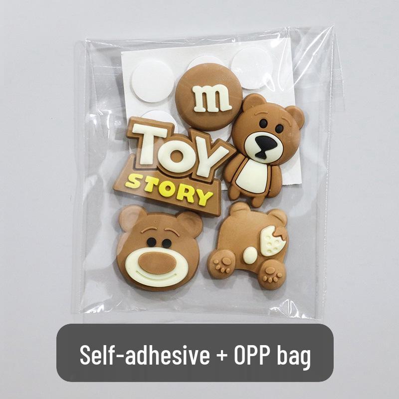 3D Cartoon Water Cup Sticker: Soft Glue Decoration, Mixed Style DIY, No-Trace Adhesive, Cute Phone Case, Refrigerator Magnet