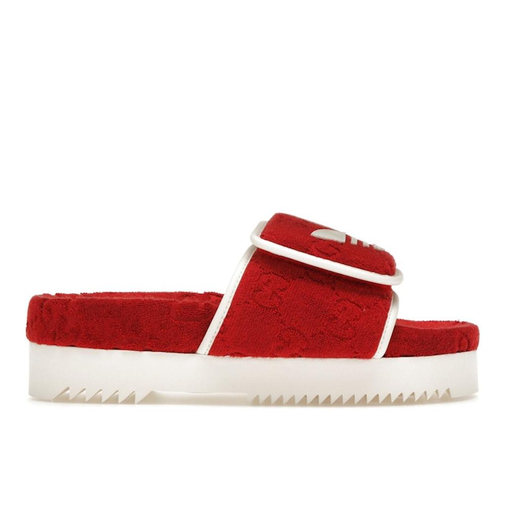 Adidas GG Platform Sandal Red Cotton Sponge Women Sneakers 702398-UU010-6560