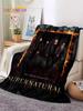 Supernatural Dean Sam Soft Flannel Throw Blanket for Bed Sofa Picnic Outdoor Leisure Nap Gift