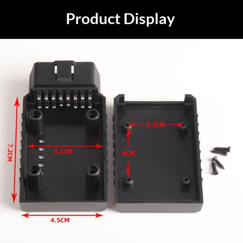 6Pin Obd2 Connector 12V Male Plug Obd2 Obd 2 16Pin Shell Socket Diagnostic Tools Diy Obd2 Male Housing Obd Adapter For Elm327
