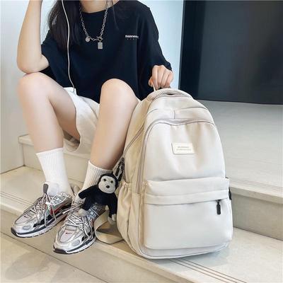 Sac à dos décontracté de grande capacité pour femme à la mode pour le lycée et les courts voyages - Sac à dos multifonction pour ordinateur portable et livres