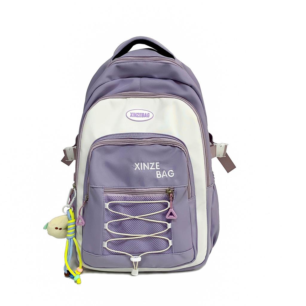 Schoolbag large capacity Japanese ins wind backpack middle school student college bag female junior high school student Mori simple backpack