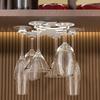 No Punching Glasses Hanging Rack Wall Mounted Goblet Hanging Rack Red Wine Cup Holder  Dining Rooms