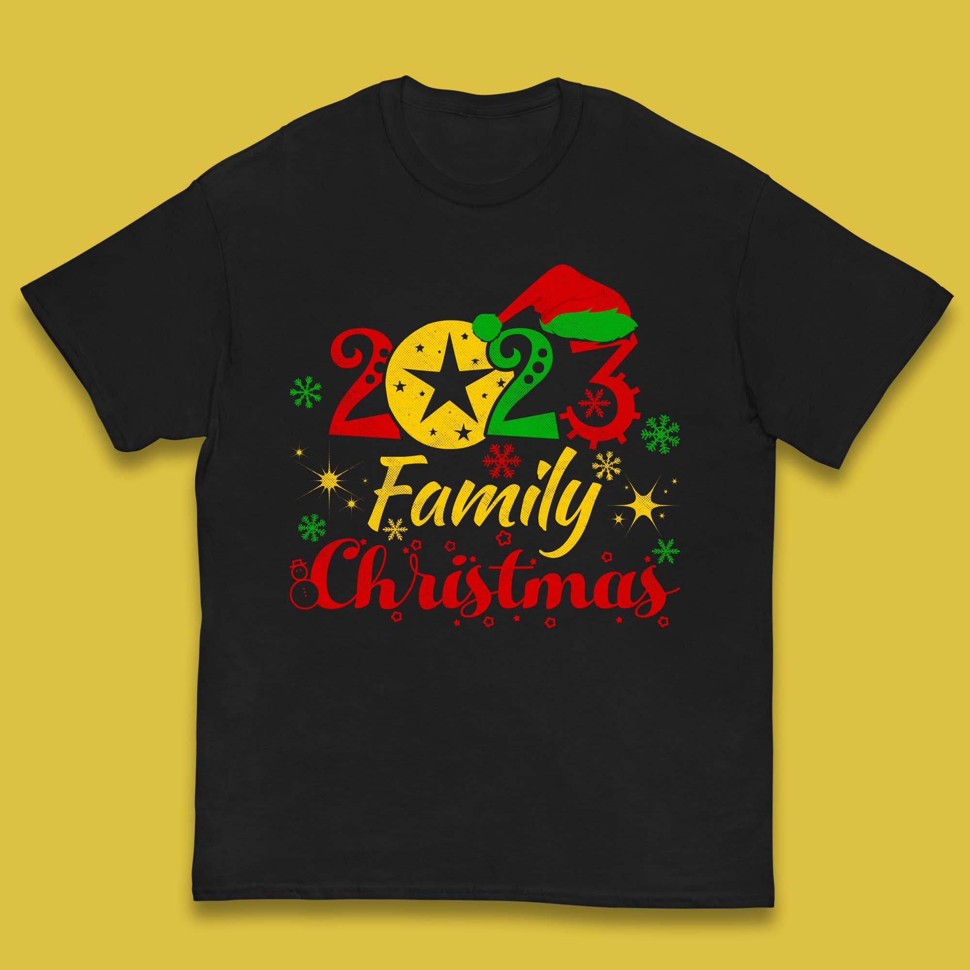 Family Christmas 2023 Christmas Matching Family Costume Xmas Kids T Shirt 100