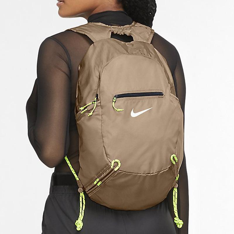 Nike Sports Travel Zipper Polyester Backpack Unisex Backpacks Brown DB0635-208