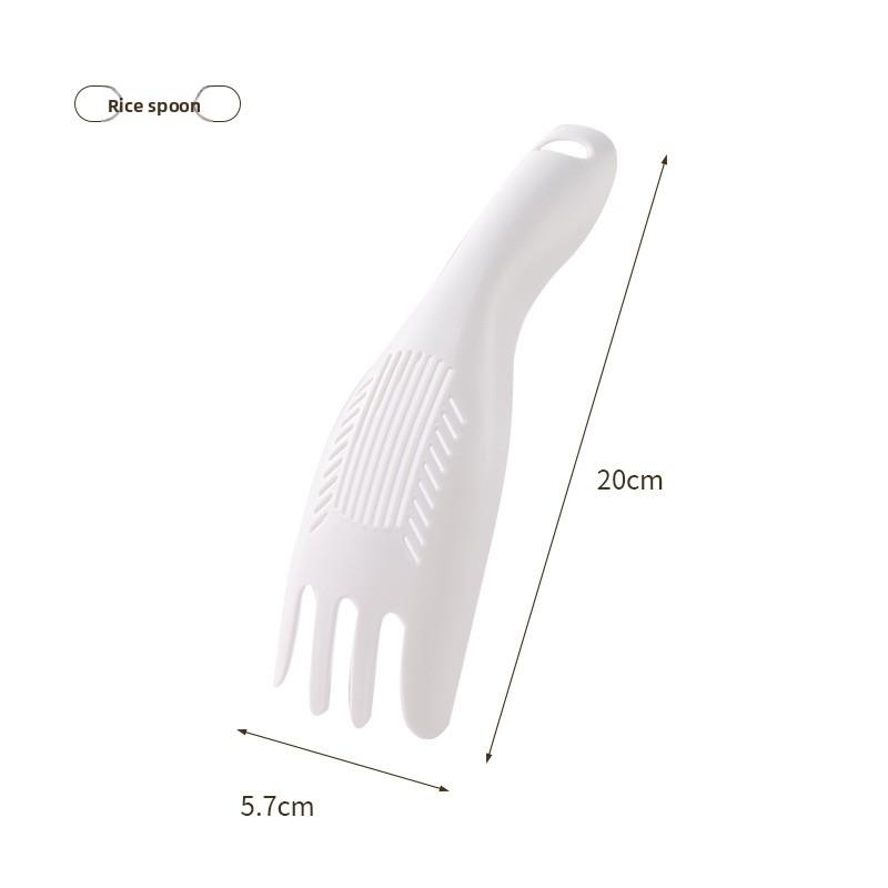 

Бытовая пластиковая термостойкая ложка для риса, ложка для риса для электрической рисоварки, антипригарная ложка для риса, суповая ложка, антипригарная ручная мойка, лопатка для риса 1PCS