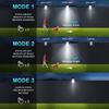 Ultra-Bright Solar Outdoor Light Solar Clip-On Light, Garden Light with Motion Sensor, Adjustable Brightness and Angle, 3 Modes