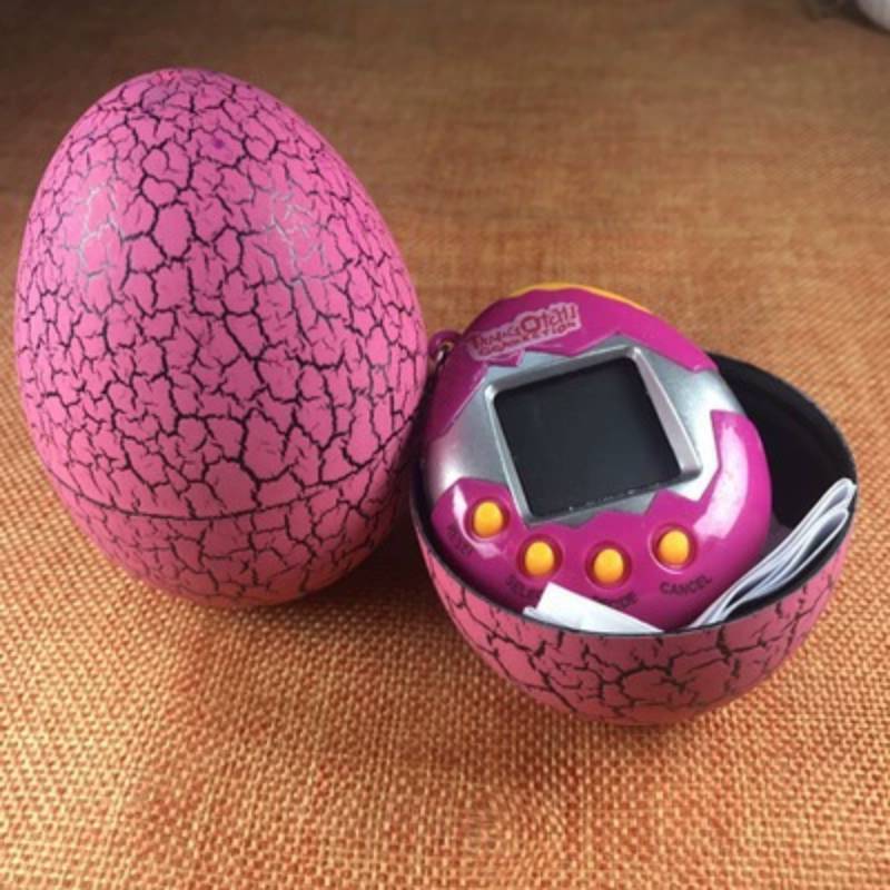 Cracked Egg Pack Electronic Pet Toy Retro Game Console Nostalgic Gift Keychain