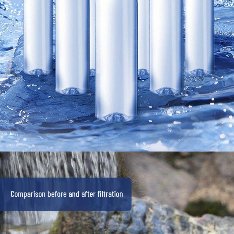 Portable Outdoor Camping Water Purifier Straw for Emergency Survival and Direct Drinking