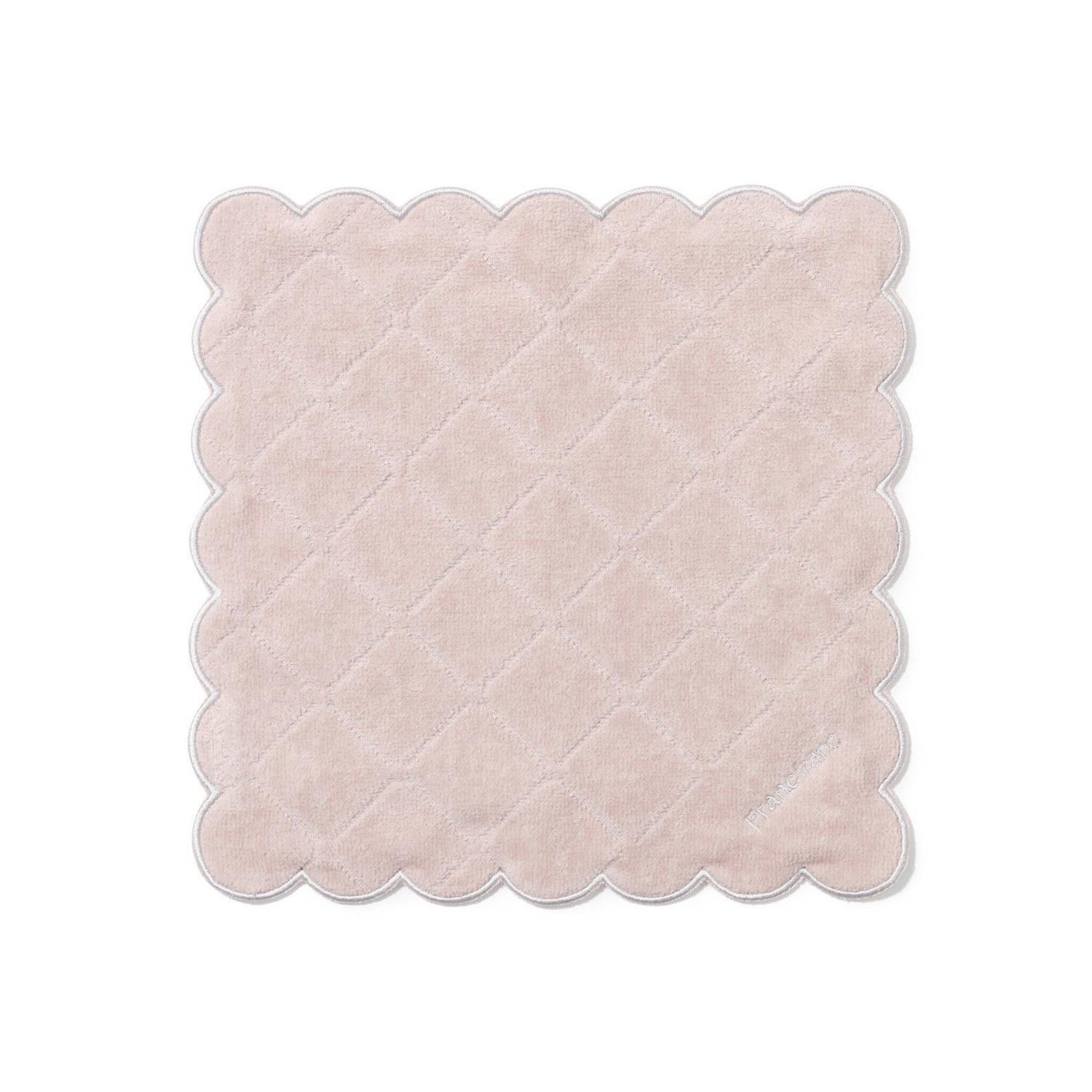 Francfranc Quilt Scallop Handkerchief Towel Fashion Accessories HandkerchiefHand Pink