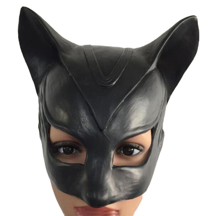 Black Cat Woman Mask And Whip Set For Halloween Costume Party Fun And Role Play