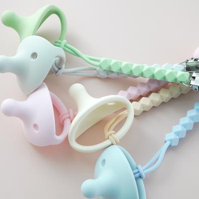 Baby Silicone Pacifier Chain Clips Infant Nipple Appease Soother Chain Clips Dummy Holder Nipple Clip Baby Accessories