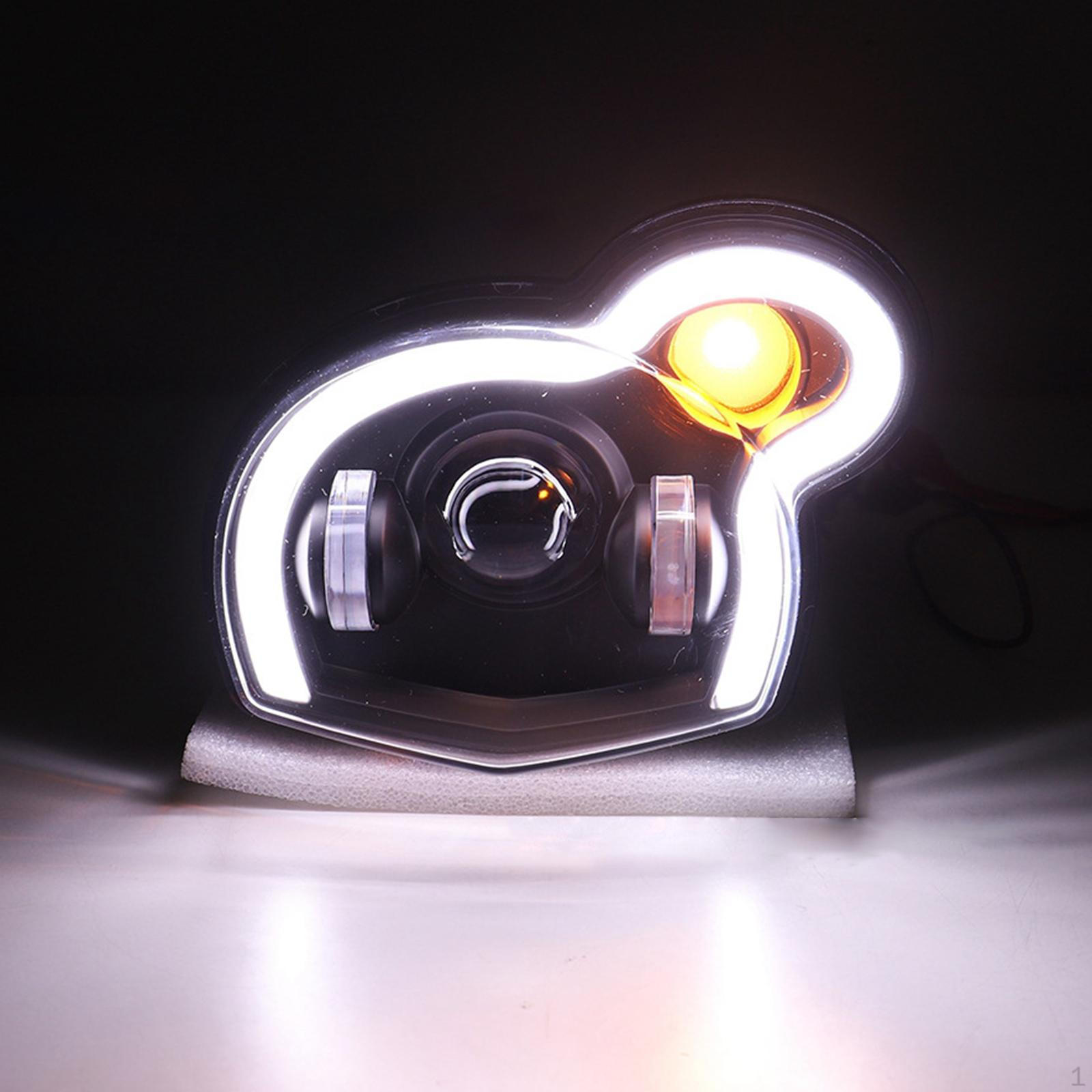 

LED Motorcycle Headlight Assembly ,Accessories Replacement, Waterproof Repair Parts Headlights Lamp жовтий