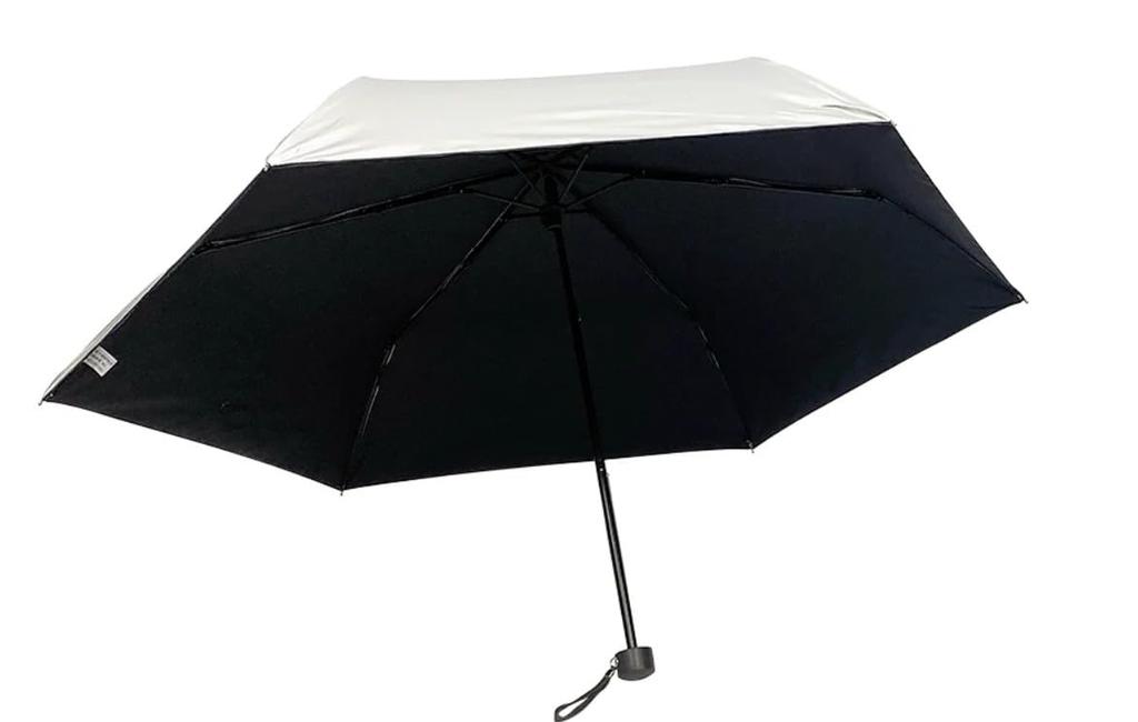 Tokyo Maruso UVION Unisex Folding Umbrella for Sun and Cool 55 UV Black Lining Rain, Coating, Mini, 99.99% Protection, 4040,