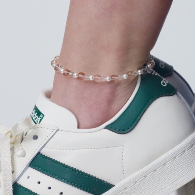 

MONDAY EDITION Flamingo Flower Anklet Pink