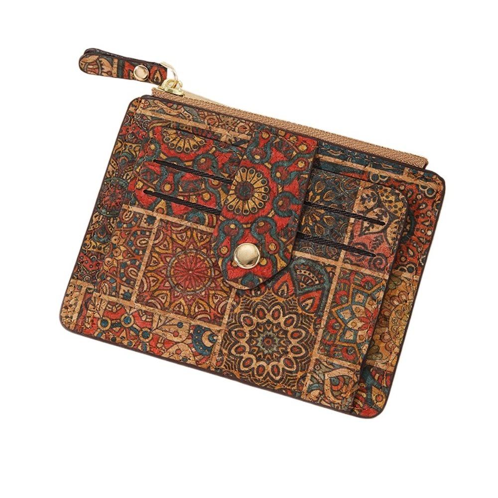 Portable Vintage Women's Short Wallet Multi-position Large Capacity Pocket Purse Soft Leisure Multi-card Slot Purse Unisex