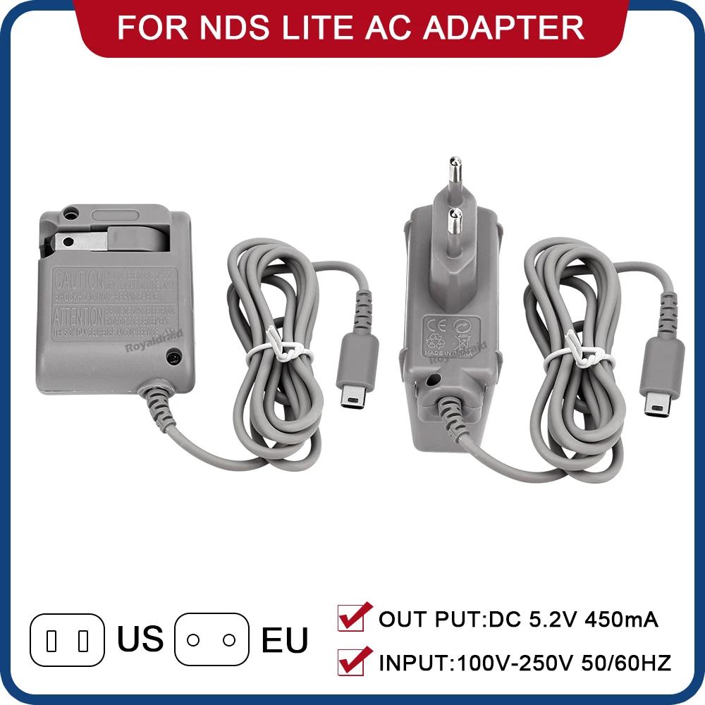 EU US PLUG AC Power Supply Charger Adapter for NDSLite Wall Home Travel Charger AC Power Adapter for NDS Lite