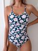 Floral One-Piece Slimming Fashion Women's Bikini Swimsuit