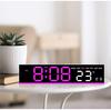 LED Multi-Functional Alarm Clock with Ambient Light and Simple Design, Model 5523