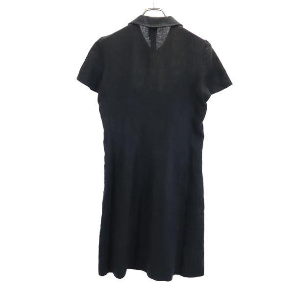 Kriziapoi Vyrobeno v Itálii Lněné Jednodílné s krátkým rukávem 42 černá Dámské Použité