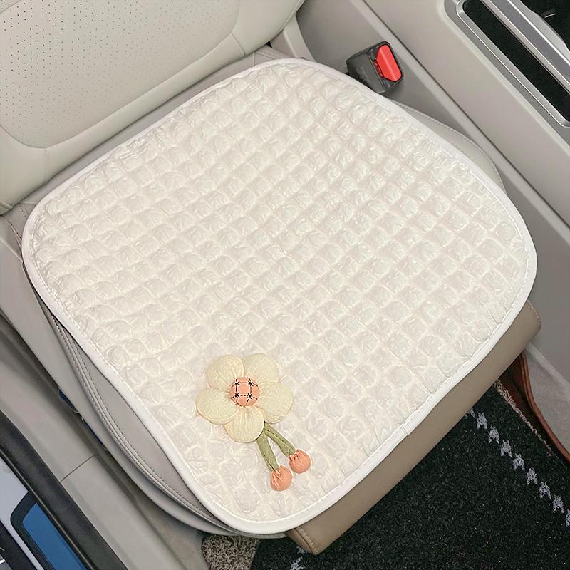 

Дышащая ткань Универсальная чехол на сиденье автомобиля Полузакрытый Удобный Нескользящий Чехол на сиденье автомобиля для всех сезонов Автомобильная подушка