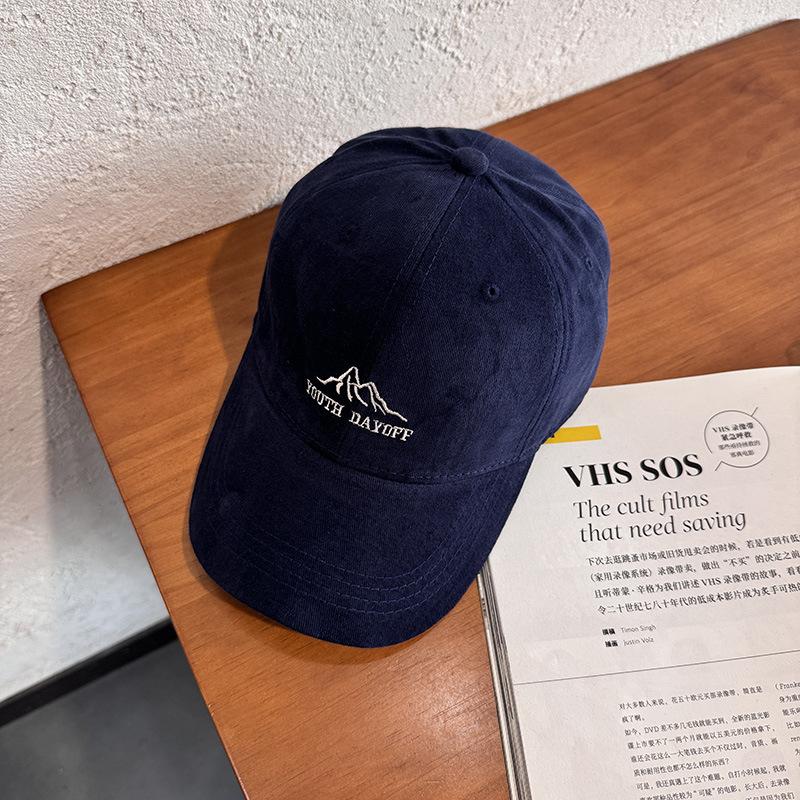 Wide Brim Baseball Cap Female Summer Thin Face Small Hip Hop Letter Cap Versatile Soft Top Sunshade Casual Hat