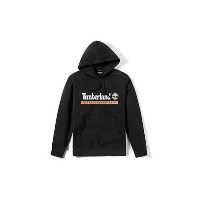 Hooded Letter Print Pullover Long Sleeve Sweatshirt Men Sweatshirt Black A22AFP56