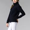 Women's Solid Color Turtleneck Sweater Long Sleeve Twisted Flower Base Sweater