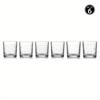 Conjunto de 6 copos de cristal sem chumbo - Copos de vidro de 12 oz cortados à mão para uso diário, para coquetéis, café gelado, chá gelado - Lavável na máquina de lavar louça