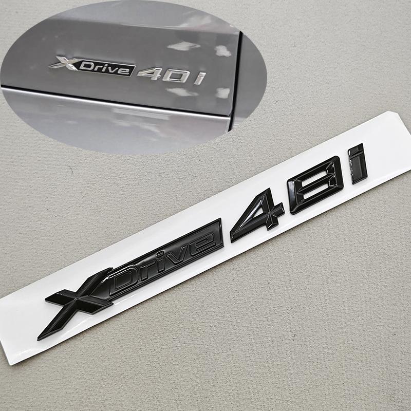 

3D ABS Black Logo XDrive 20i 30i 40i 45i Car Sticker Trunk Badge Fender Side Emblem For BMW X1 X2 X3 X4 X5 X6 X7 Auto Accessorie