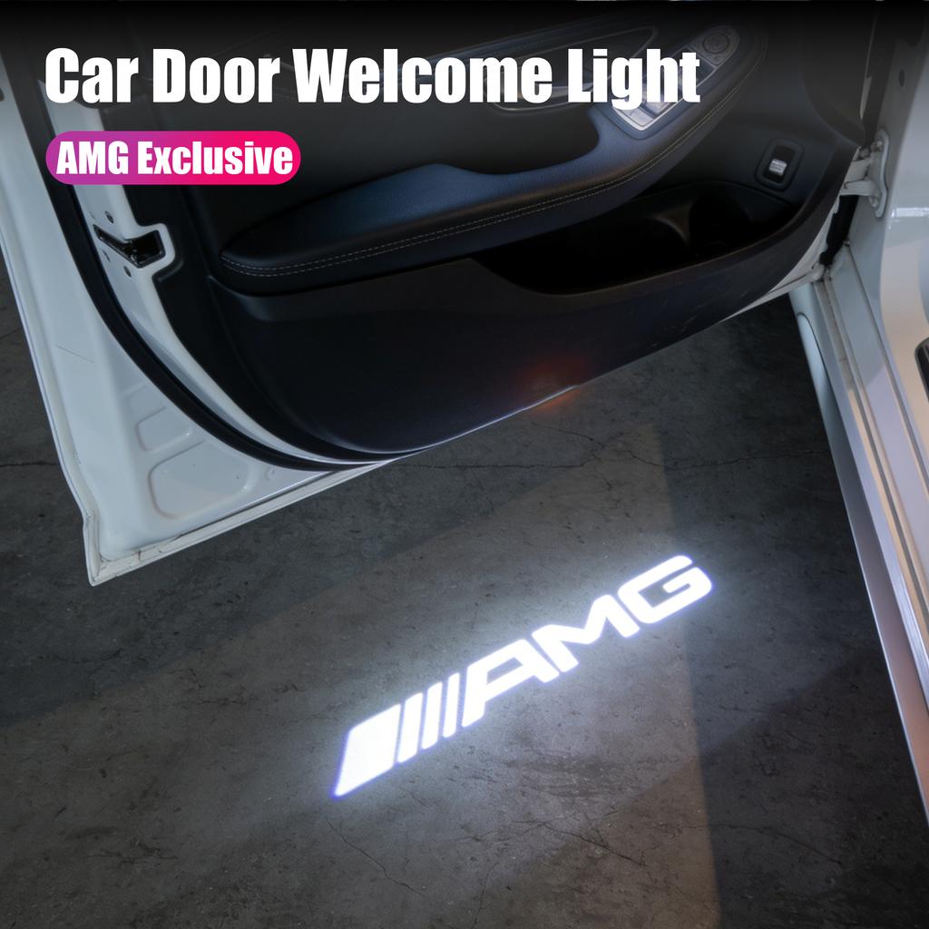 BLZ3   Car Door Welcome Projector Ghost Shadow Light Auto LED Accessories For Mercedes Benz AMG W205 W204 W206 W213 W212 W211 W222 W221