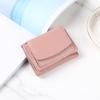 Korean Style Women's Short Tri-Fold Wallet: Large Capacity, Multi-Card Slot, Anti-Demagnetization.
