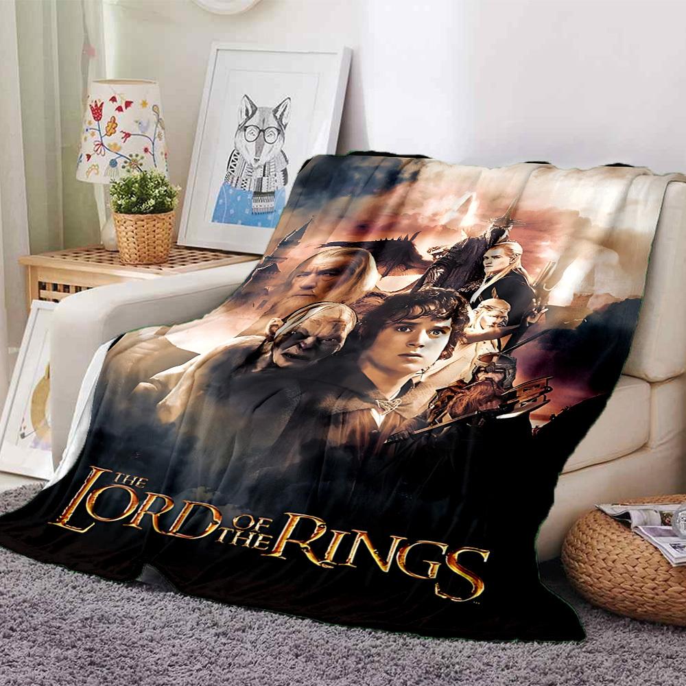 

1pc Lord of the Rings Flannel Blanket Soft Warm Throw for Home, Office, Travel, All-Season Cozy Bedding GiftL1085 80cmx120cm(31inx47in)