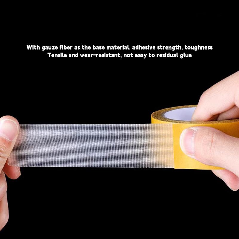 Super Spurloser Teppichkleber Doppelseitiges Stoffband mit Starker Fixierung Hohe Viskosität Für Wasserdichtes Durchscheinendes Netz