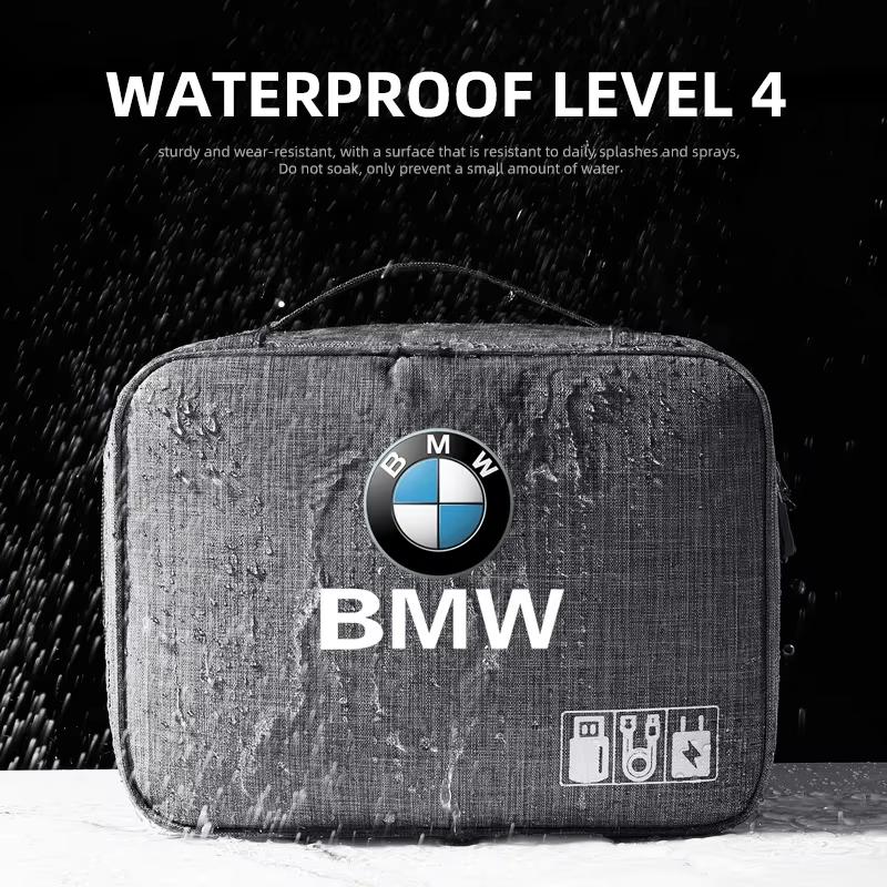 For BMW 1 Se E88 For BMW M Performance E46 E90 E60 F20 X1 F10 F30 X3 E70 pendant Car Accessories Digital Storage Bag Data Cable EVA Tools Case