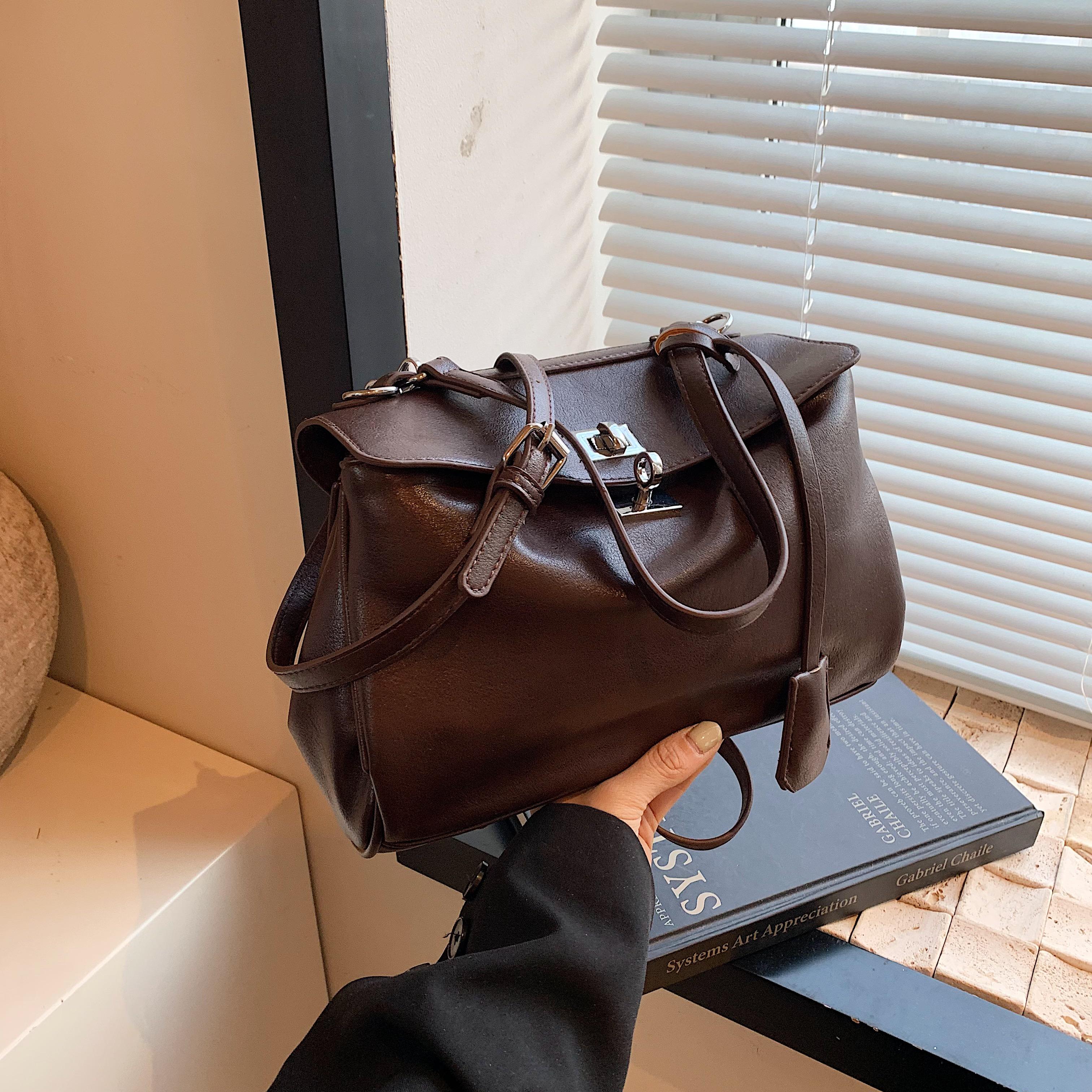 

Высококачественная сумка в стиле ретро, вместительная сумка-тоут со стильным ремешком через плечо