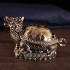 European retro dragon turtle ashtray creative personality trend spherical metal cover multi-functional office home living room