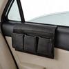 Automotive Window Storage Bag Strong PU Leather With Different Sections Holds 1.5kg Simple To Install No Tools Needed