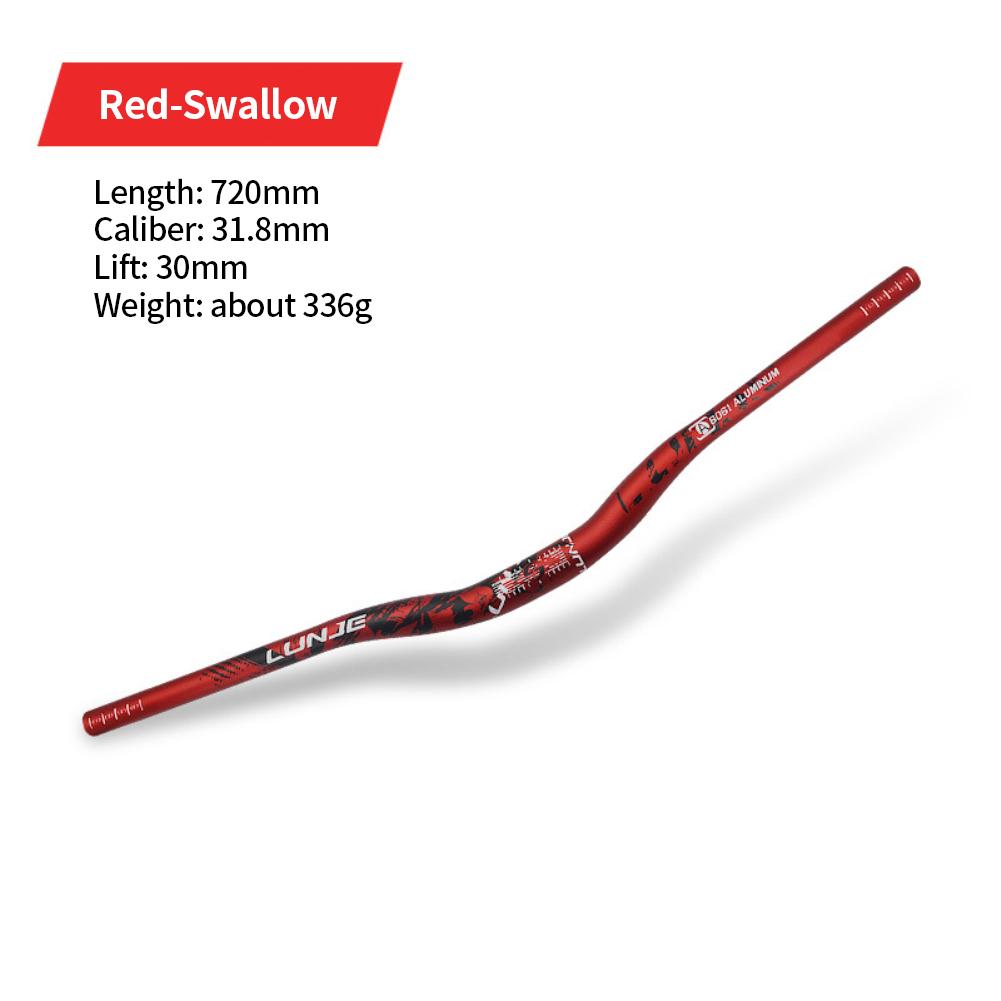 Aluminum alloy bicycle handlebar MTB handlebar riser mountain bike handlebar 720mm 780mm*31.8mm bicycle square parts red 720mm