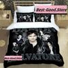 Vampire Diaries Damon Salvator Bedding Set Printed Bed Set With Pillowcase Duvet Cover Soft Single Double Queen Super King Size