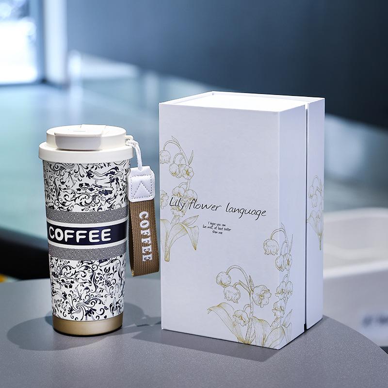 Vattenkopp i 316 rostfritt stål 500 ml Lärardagen Kvinnodagen Gåva till kvinnor