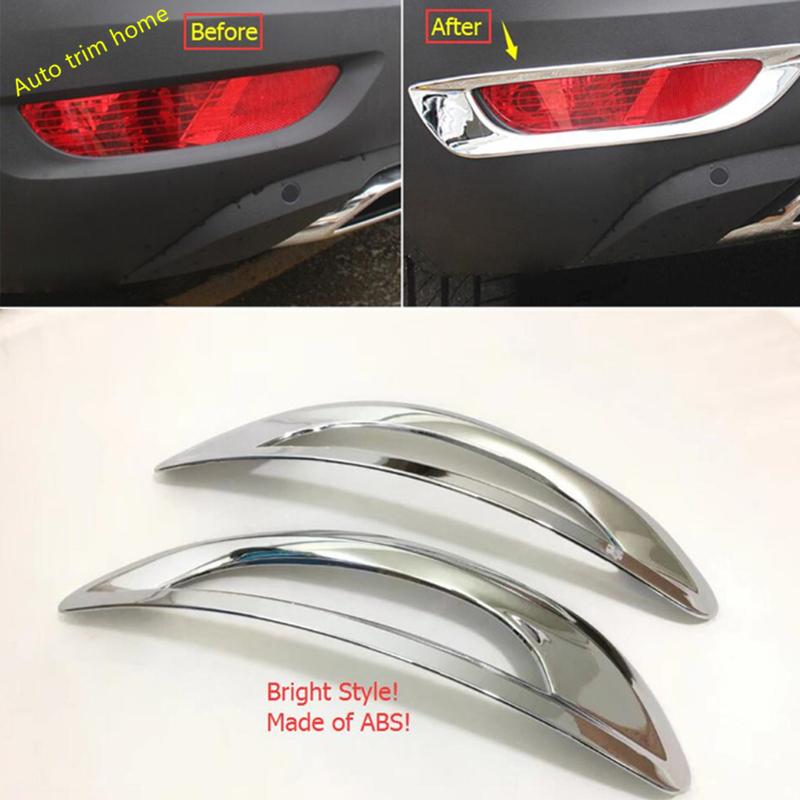 ABS Chrome Rear Tail Bumper Fog Light Lamp Decoration Stickers Cover Trim Fit For Peugeot 5008 / GT 2017 - 2024 Car Accessories