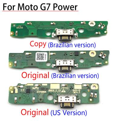 Motorola Moto G7 Power için USB Şarj Portu Mikrofon Dock Konnektör Kartı Flex Kablo Tamir Parçaları
