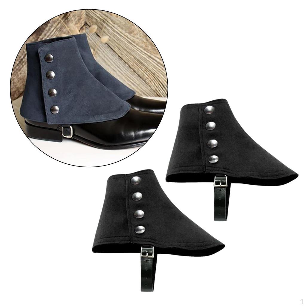Gangster Spats Birthday Vintage Style 1920S Costume Medieval Pirate Boot Covers