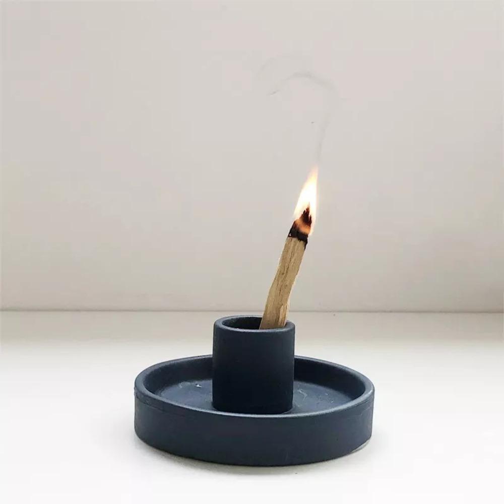 Ceramic Palo Santo Incense Burner Easy To Clean Candlestick Tray Candle Holder Home Decoration