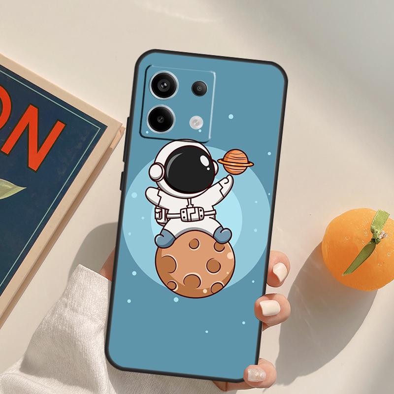 Star Astronaut Cute Funda For Xiaomi Redmi Note 14 Pro 9 10 11 12 13 Pro 10S 11S 12S Redmi 10C 12C 13C 14C Case