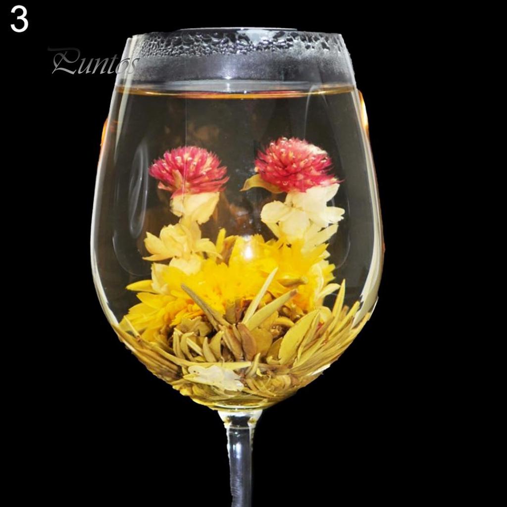 Wedding Gift Handmade Healthy Chinese Artistic Blooming Flower Green Tea Ball