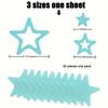 30pcs Star Shape Floor Shower Room Bathtub Anti-slip Stickers Anti-fall Safety Tape Pad Bathtub Mat